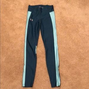 Under Armour Compression Leggings w/ Zipper Pocket Set of Two